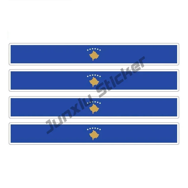 Kosovo with Flag Vinyl Sticker Funny Kosovo Albania Double-Headed Eagle PVC Car Decal Accessories for Cars Phone Laptop