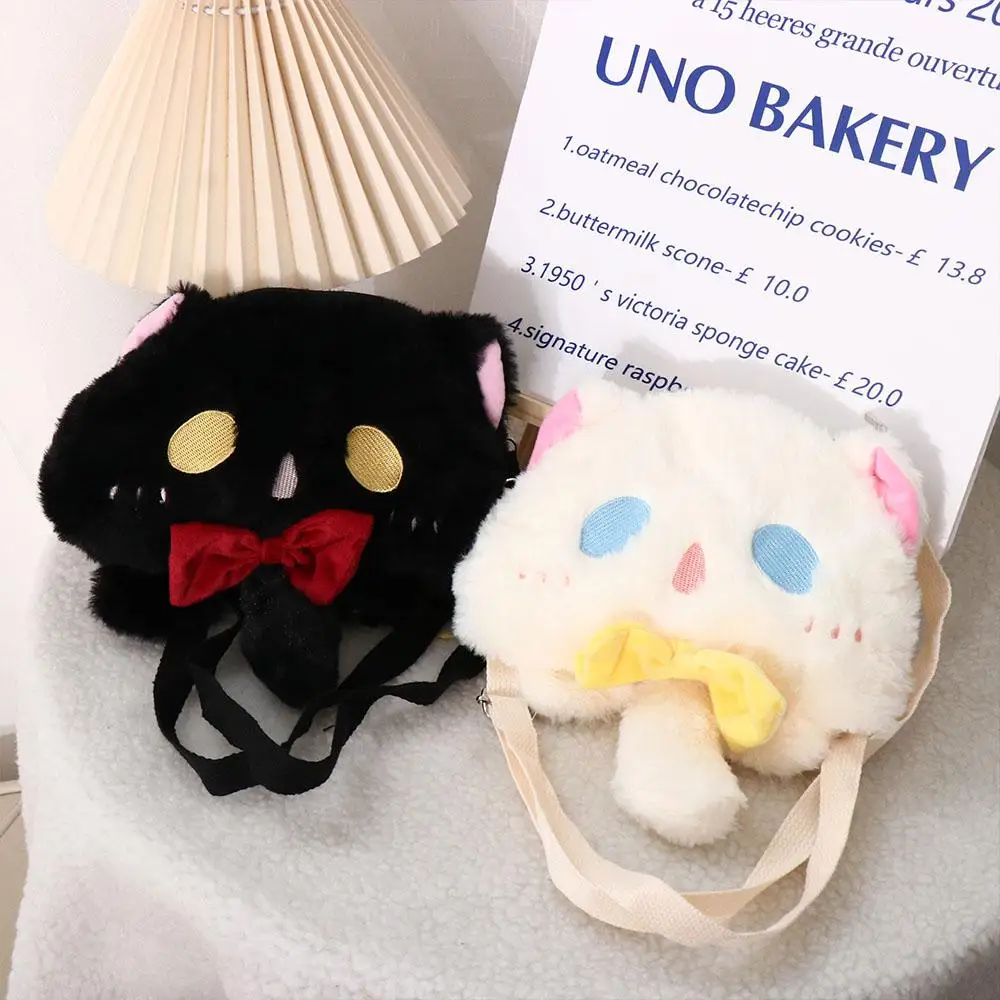 Small Card Bag Kids Girl Crossbody Bags Cat Cute Bag Lolita Student Women Bag Cartoon Bag Plush Doll Bag Single Shoulder Bag