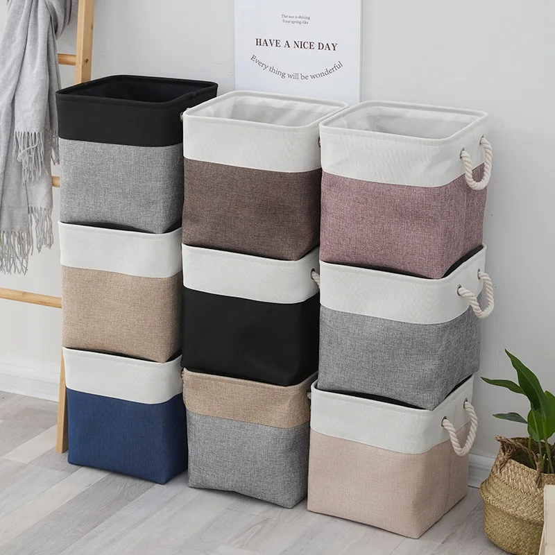 Home Supplies Sundries Sorting Basket Folding Linen Organizer Box Underwear Socks Baby Toys Storage Basket