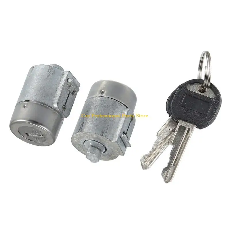 

R53D Durable Car Ignition Key and Lock Cylinder Door Lock Cylinder Set with 2 Keys Bundle Replace Suitable for C1500 12549131