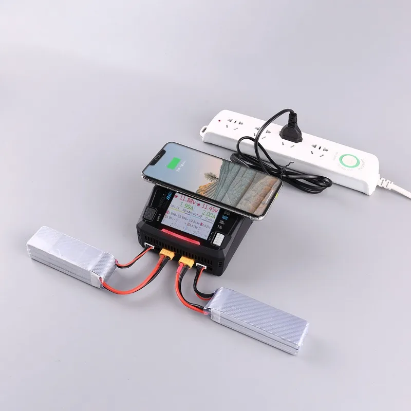 M6DAC V2 Dual-way Model Aircraft Lithium Battery Charger 1-6S DC800W AC200W