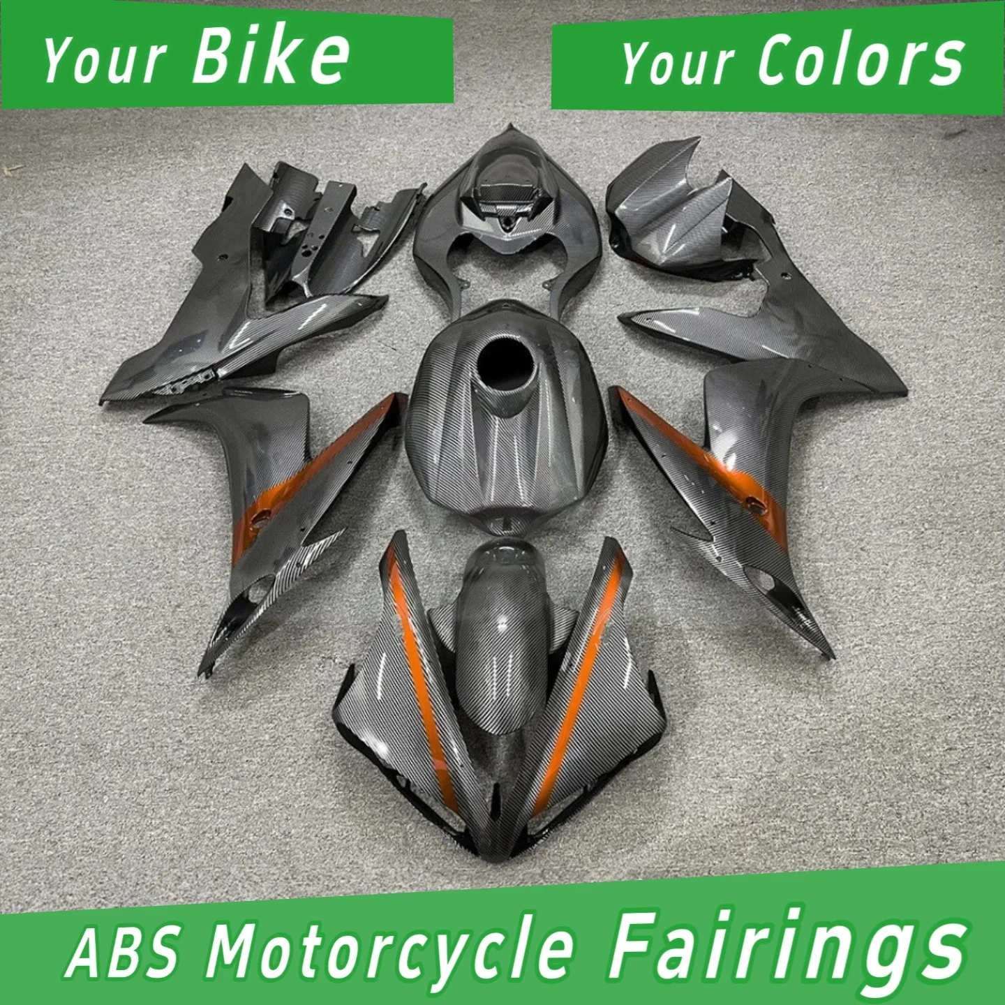 Carbon Fiber Aftermarket Fairing Kit for YZF-R1 2004-2006 High-Quality Motorcycle Bodywork Rebuild Solution