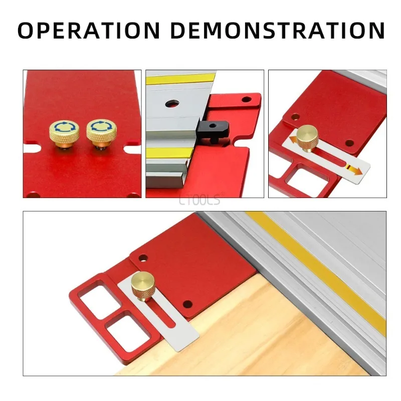 Woodworking Electric Circular Saw Track Right Angle Cutting Positioning Aluminum Alloy 90° Stable Support Table Saw Fence Tools