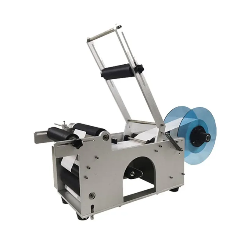 Semi-Automatic Self-Adhesive Round Bottle Labeling Machine, Handheld & Desktop, for Wine Bottle Labeling