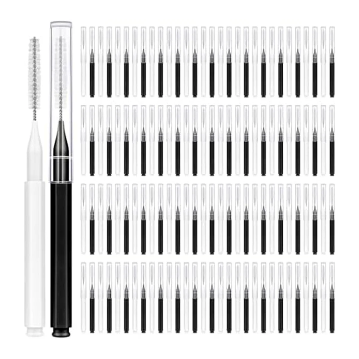 120 stuks interdentale ragers, beugelborstelreiniger voor tandenreinigingsgereedschap spiraalvormige tandborstel voor efficiënte mondverzorging C