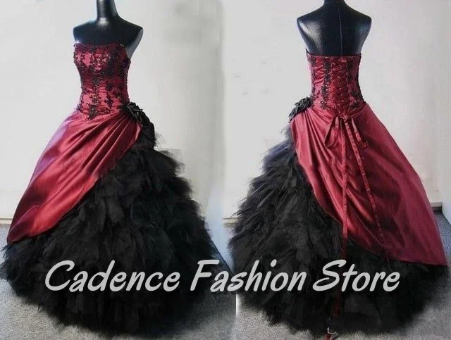 Customized Burgundy Luxury Elegant Wedding Dress Sheath Sleeveless Beaded Lace Appliqué Splicing Hem Layered Tulle Bridal Gowns