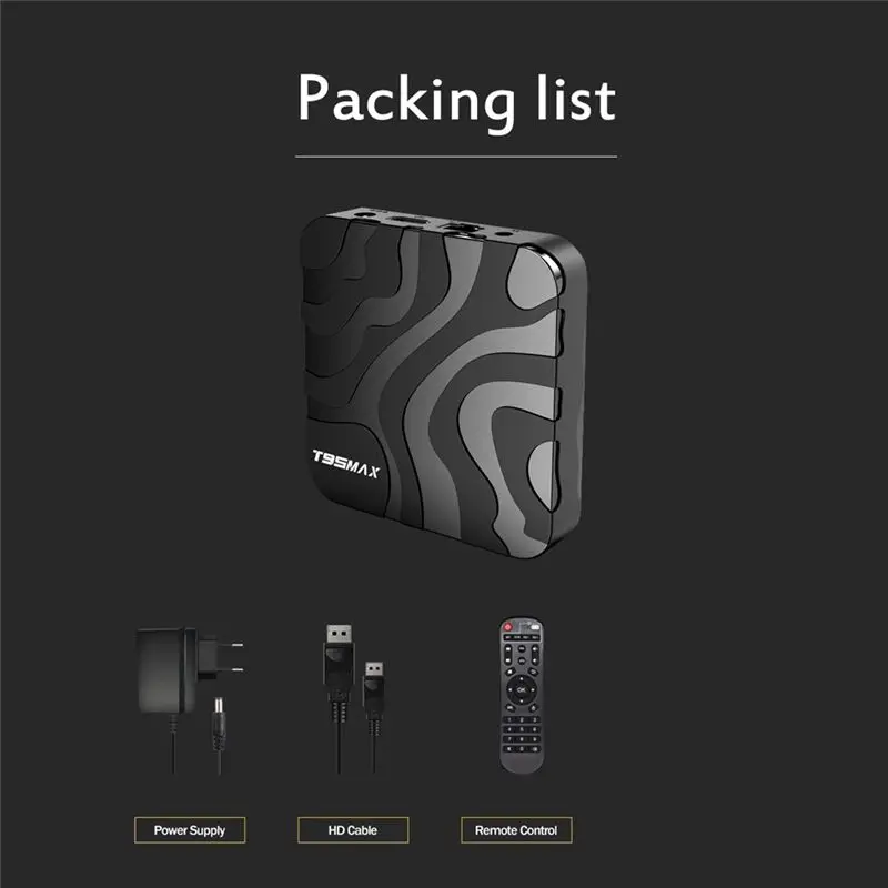 BaoBao- T95MAX 6K TV Box H618 Android 12.0 4K Медиаплеер HDR Dual Wifi T95 Max Set Top Box 4G RAM + 64G ROM Вилка европейского стандарта BaoBao- T95MAX 6K TV Box H618 Android 12.0 4K Медиаплеер HDR Dual Wifi T95 Max Set Top Box 4G RAM + 64G ROM Вилка европейского стандарта