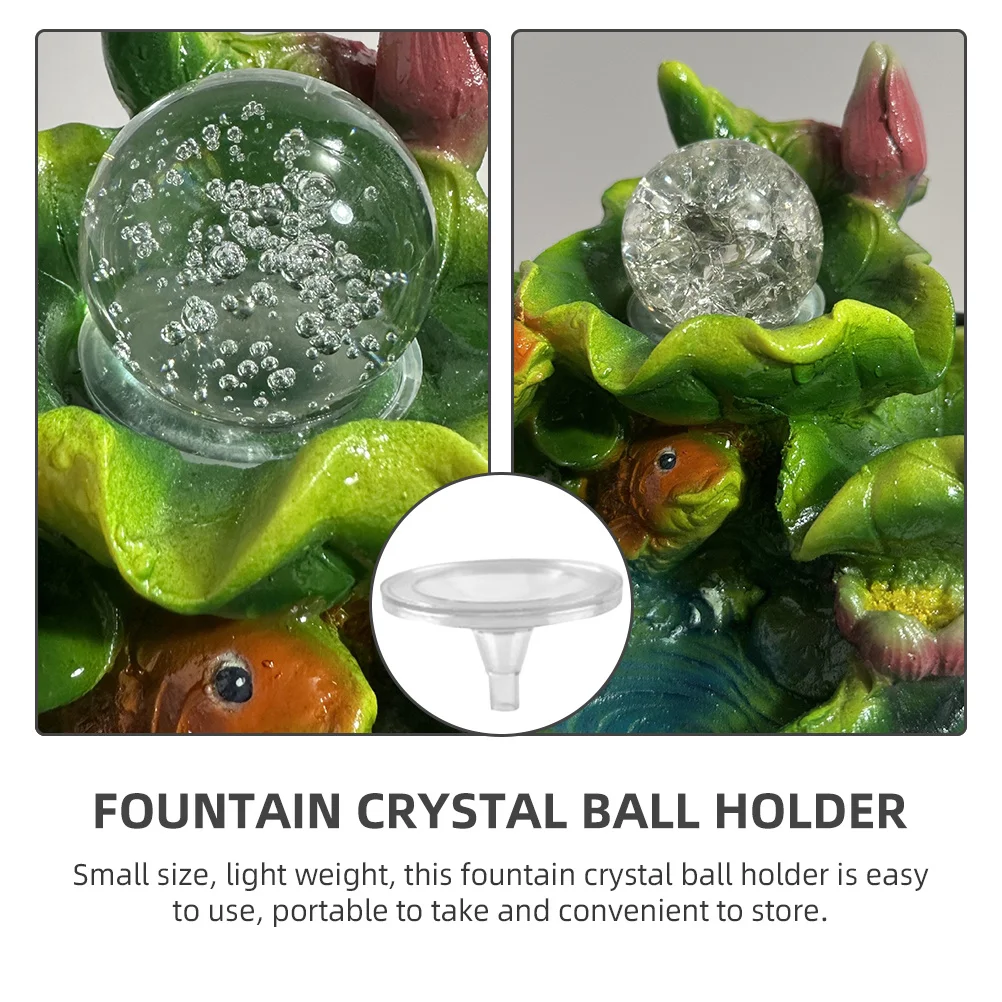 

20pcs Crystal Holder Plastic Fountain Ball Holder For Fish Tank Decorative Sphere Stand Clear Rack Small Ball Display Stand