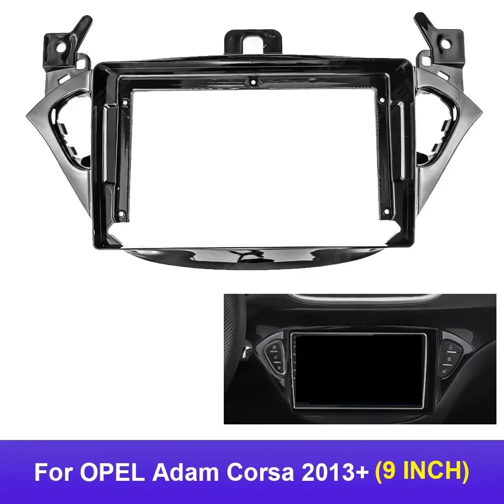 9 Inch Car Frame Cable Canbus Box For OPEL Adam Corsa 2013+ Android Big Screen Dash Panel Frame Fascia