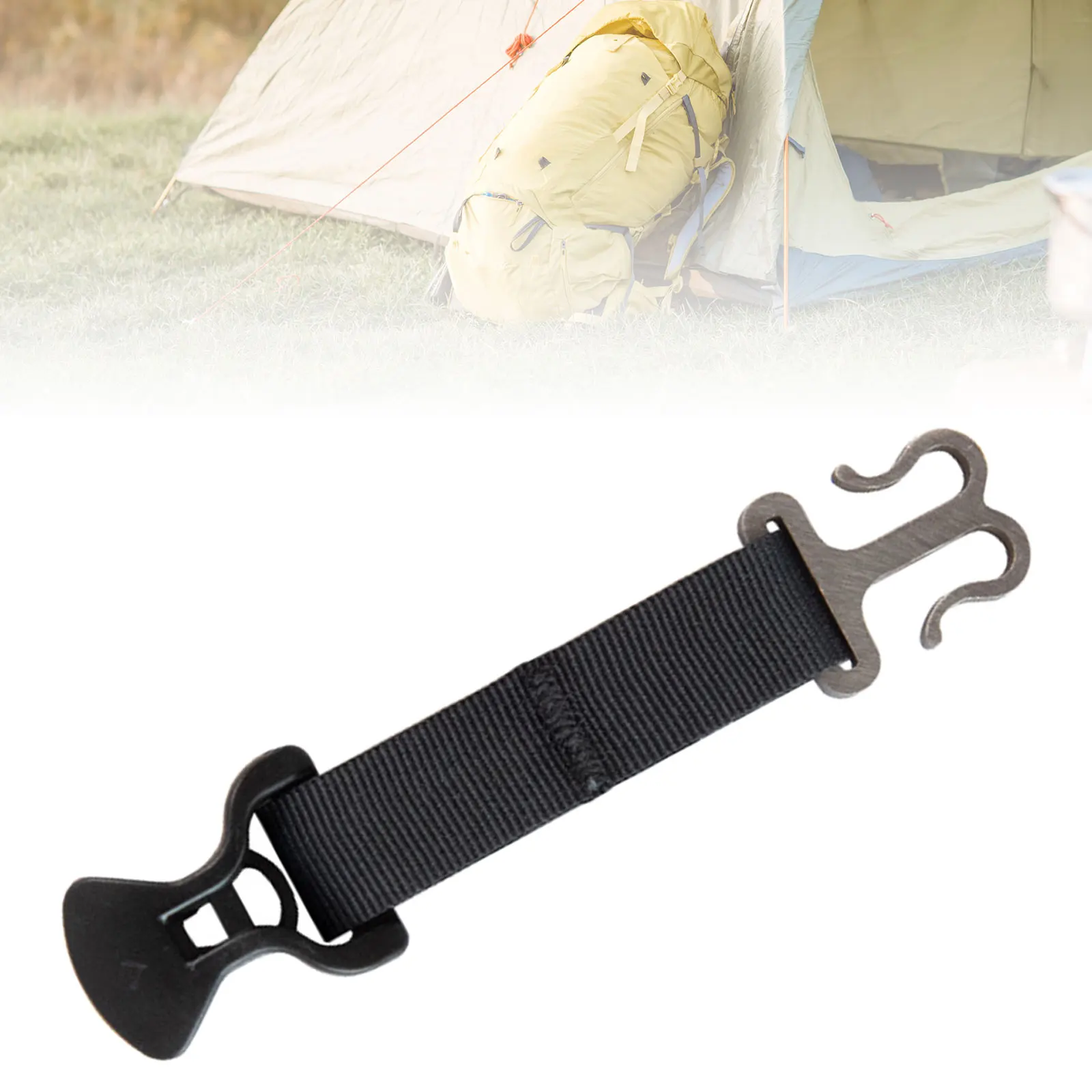 Camping Tent Buckle Rope Tensioner Outdoor Climbing Travel Tents Accessories Nylon Webbing Awning Hooks Tent Double Door Pull up