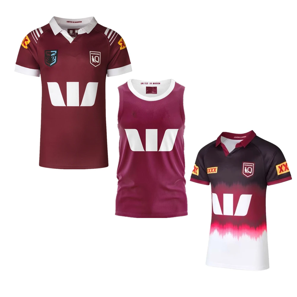 

QLD Maroons INDIGENOUS man woman kids rugby shirt singlet 2024 Australia Queensland vest Women's Youth children rugby t-shirt