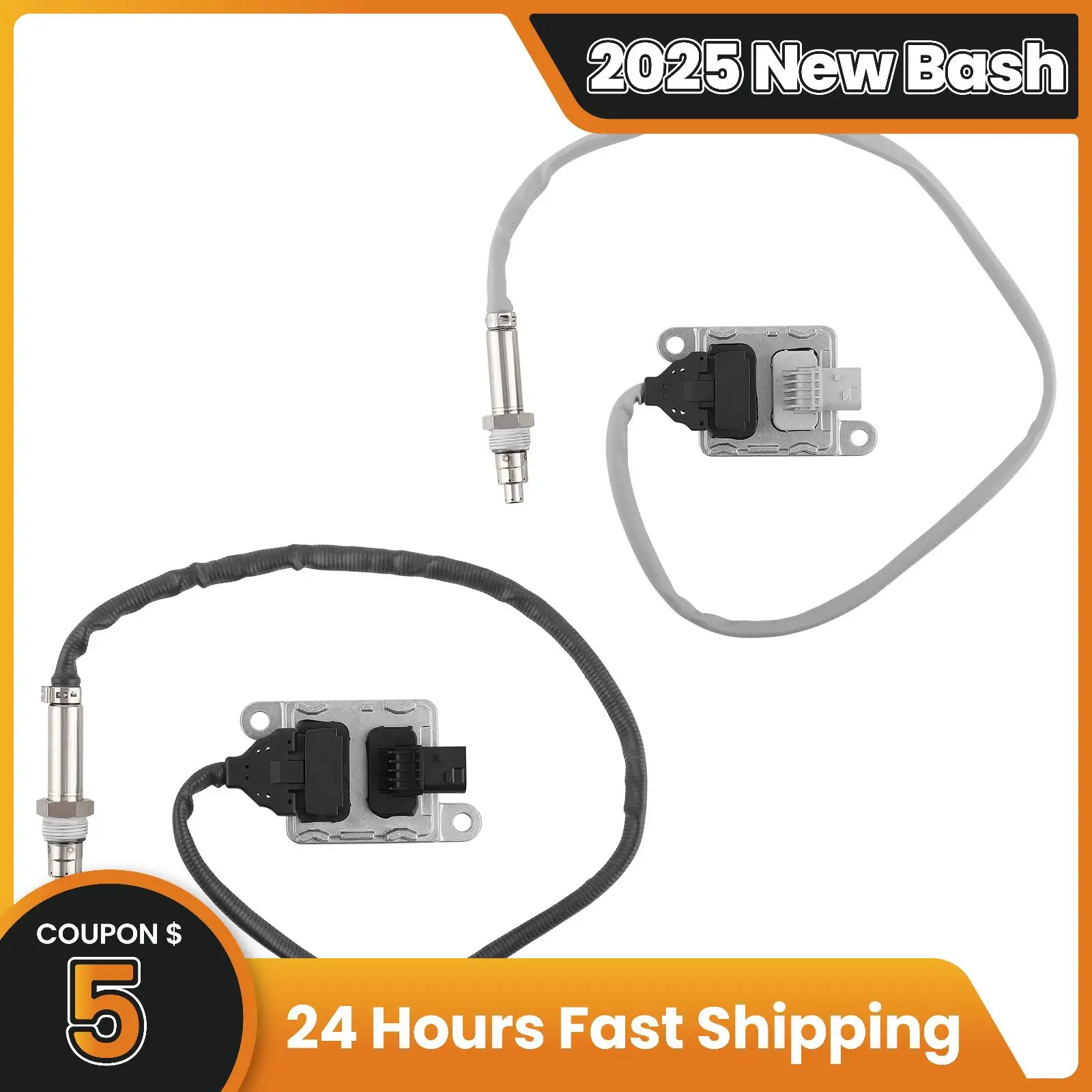 

Inlet+Outlet Nox Sensors For 2012-22 Freightliner Cascadia Engine DD-13 15