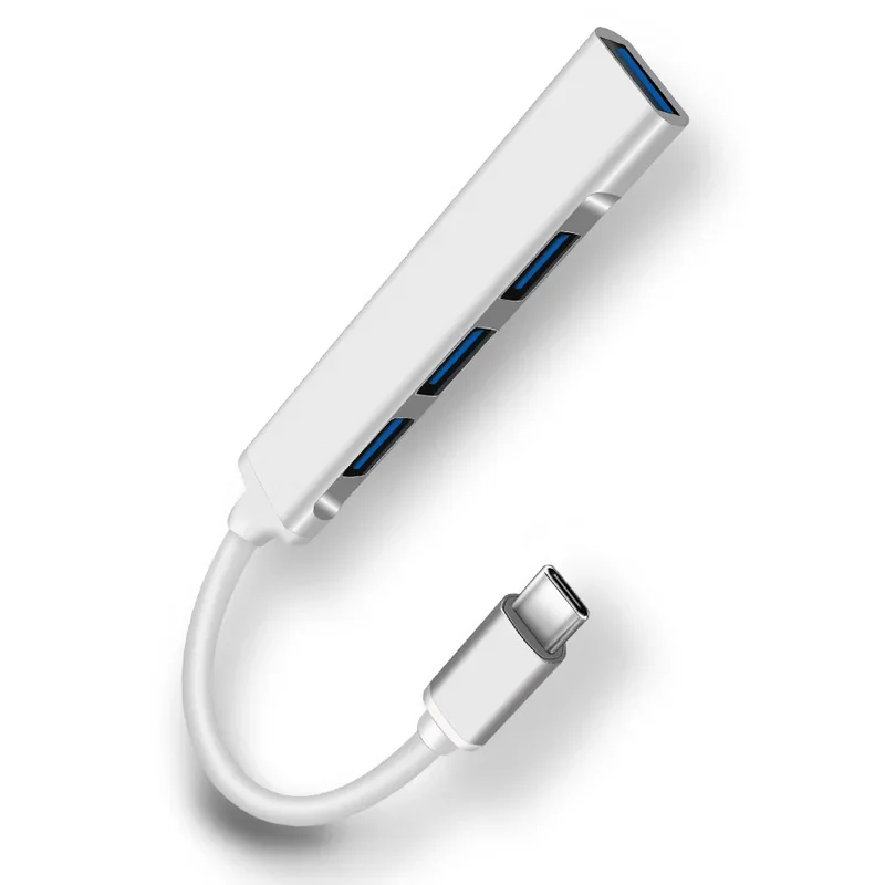 레노버 화웨이 샤오미 맥북 프로 15 에어 프로 액세서리용 USB C 타입 허브, 3.0 3.1 4 포트 멀티 스플리터 어댑터, OTG