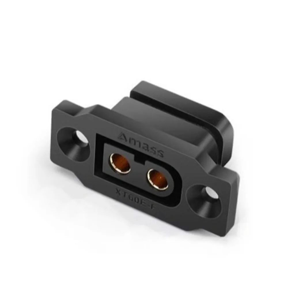 신제품 AMASS XT60E 커넥터 장착형 플라스틱 XT60E 암 플러그 FPV 레이싱 고정 보드 옐로우 블랙 XT60E-F 커버 RC 액세서리