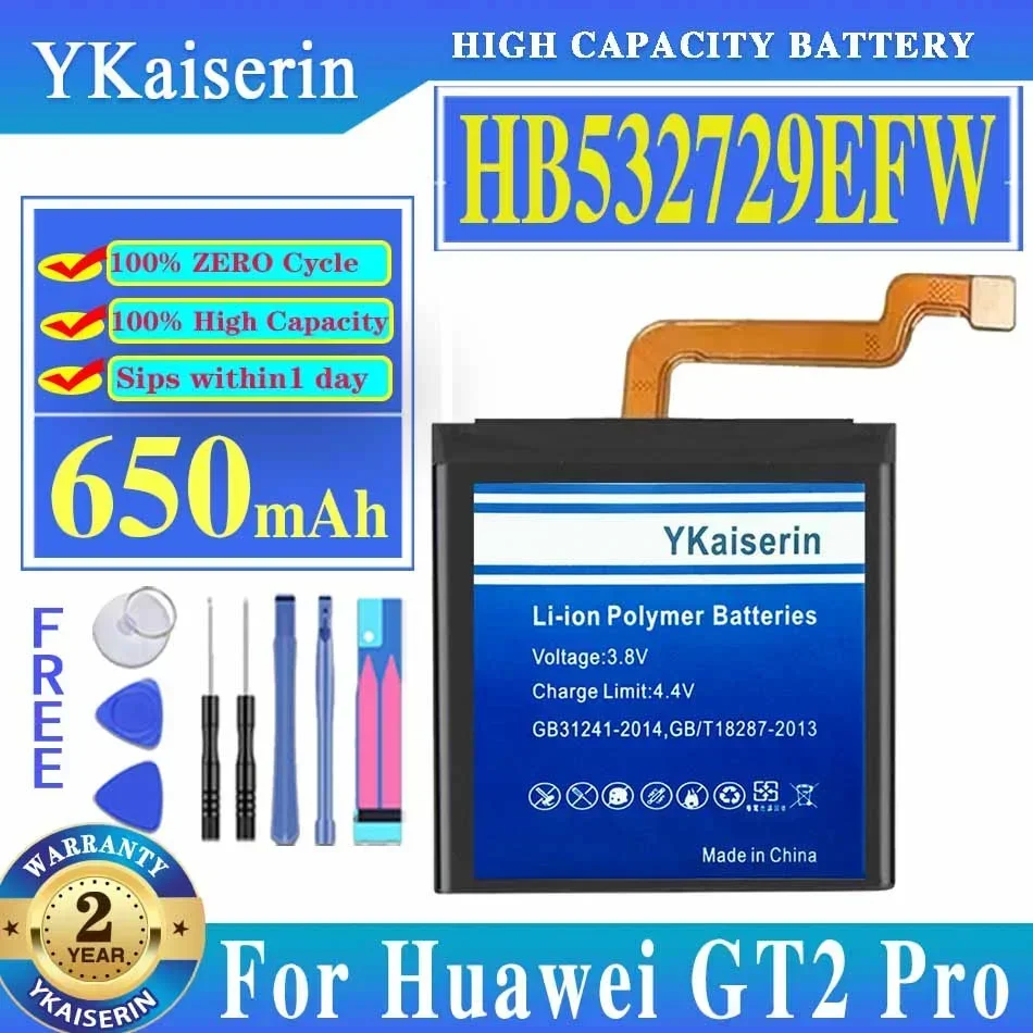 

For Huawei GT2 Pro HB532729EFW 650mAh Watch Battery