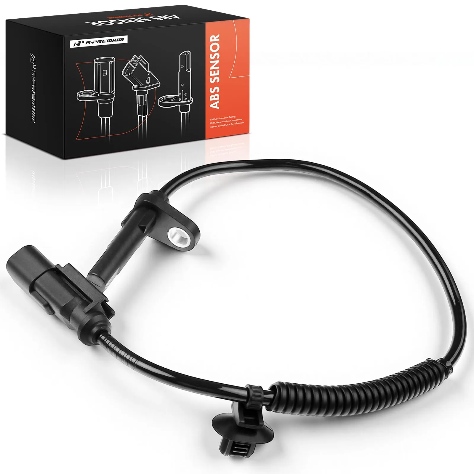A-Premium Rear Driver or Passenger Side ABS Wheel Speed Sensor for Ford E-Transit 2022-2024 Transit-150 Transit-250 2015-2025 8
