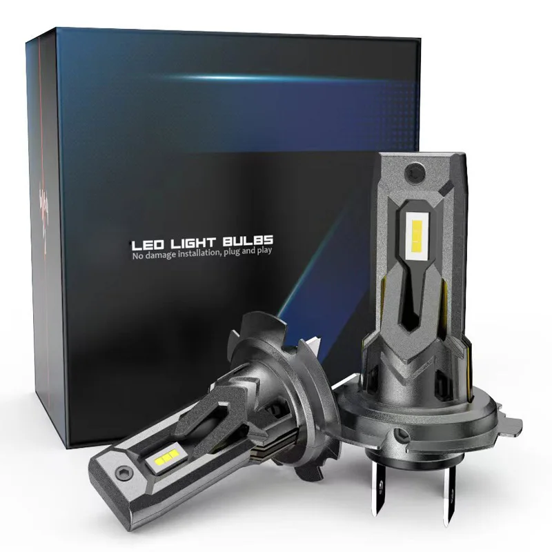 

H7 LED CANBUS Headlight Mini Head Lamp Light 1:1 Size Wireless H7 Car Automobile Bulbs Error Free 6000K White Kit