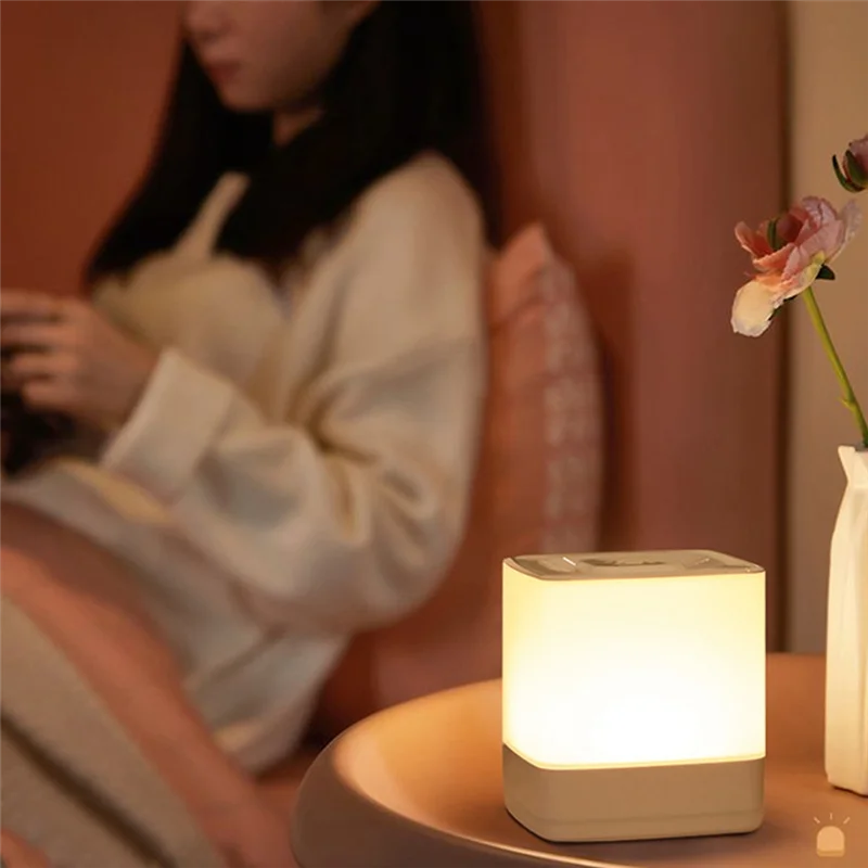 Luce notturna AAAC-LED USB ricaricabile a 3 livelli di luminosità per lampada da comodino per la decorazione della camera da letto