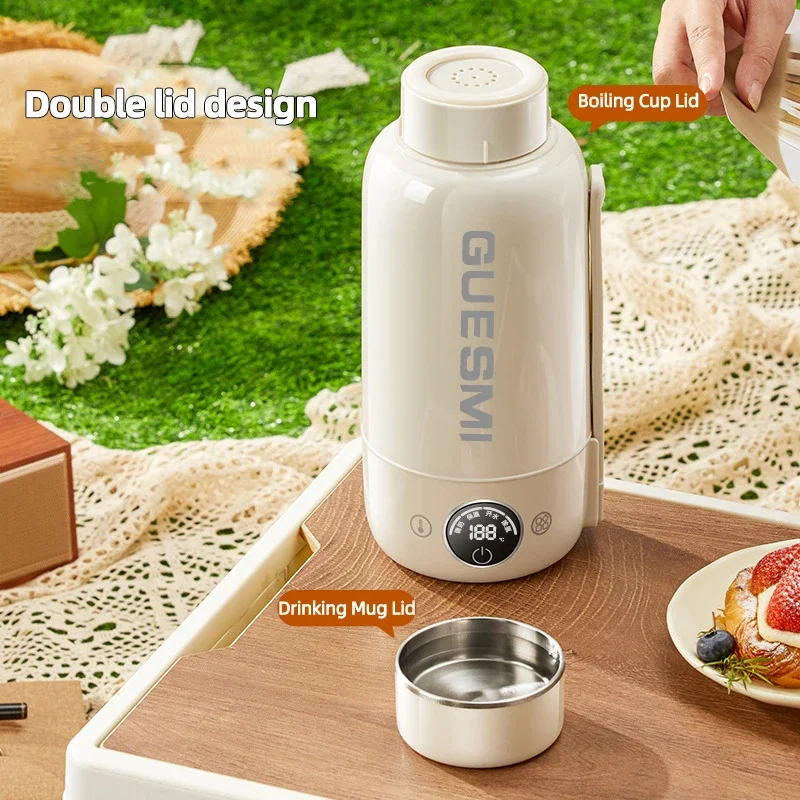 1.0L Waterkoker Draagbare Verwarming Cup Multifunctionele Gekookt Water Pot Reizen Thermopot Verstelbare Temperatuur Waterkokers 220V