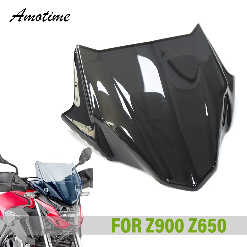 

New For Kawasaki Z 900 Z900 Z650 2020-2024 Motorcycle Windshield Screen Visor Windscreen Double Bubble Wind Deflector