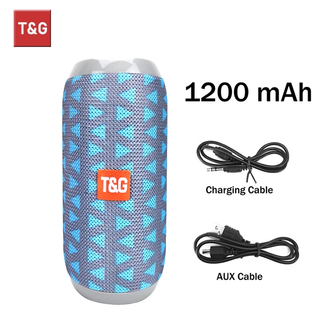 T&G TG117 Bluetooth-Lautsprecher, tragbare kabellose Soundbox, Outdoor-Lautsprecher, wasserdicht, Stereo-Surround, unterstützt TF-Radio 7