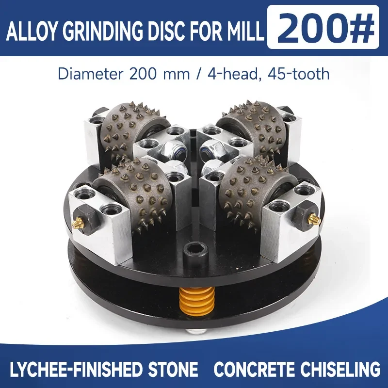 45-Tooth litchi surface grinding disc, diamond alloy grinding wheel, granite bluestone processing ground chiseling tool