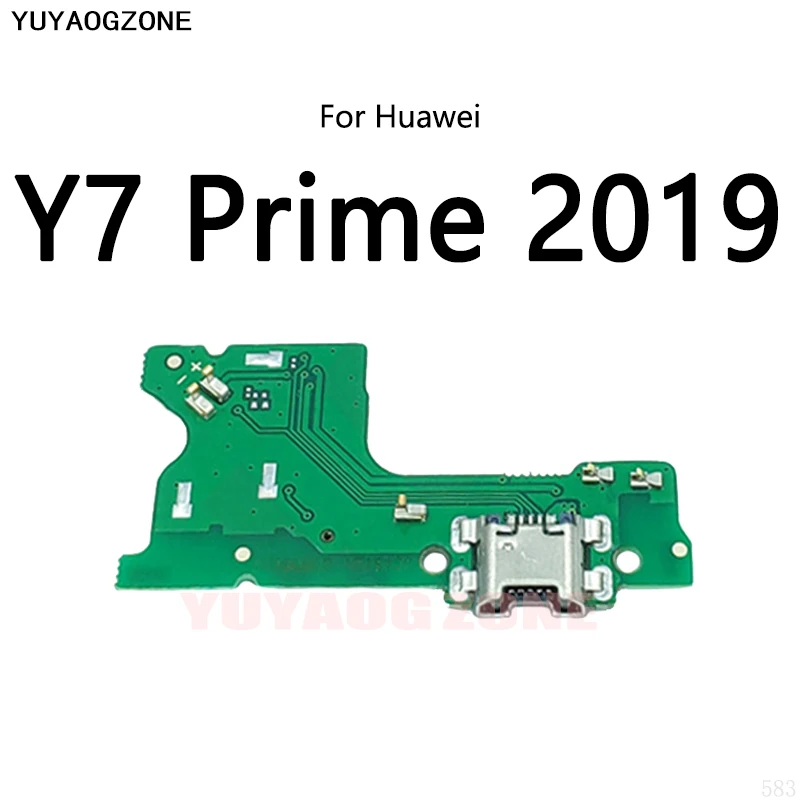 USB Charge Dock Port Socket Jack Connector Flex Cable For Huawei Y7 2017 Y9 Prime Pro 2019 2018 Y7A 2020 Charging Board Module