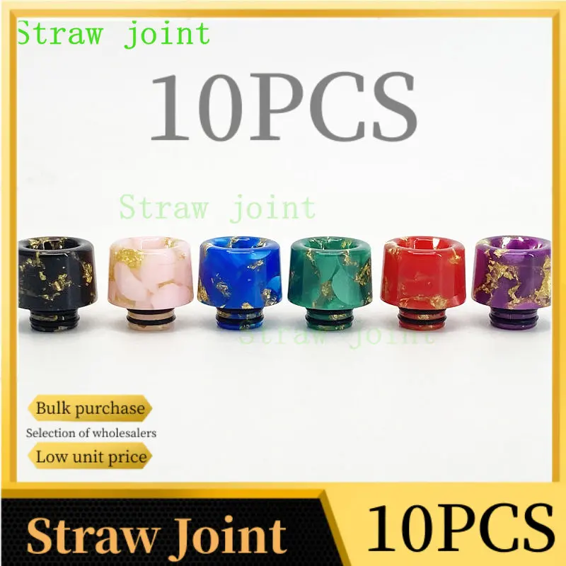 10pcs 510 Random Color Resin Straw Joint