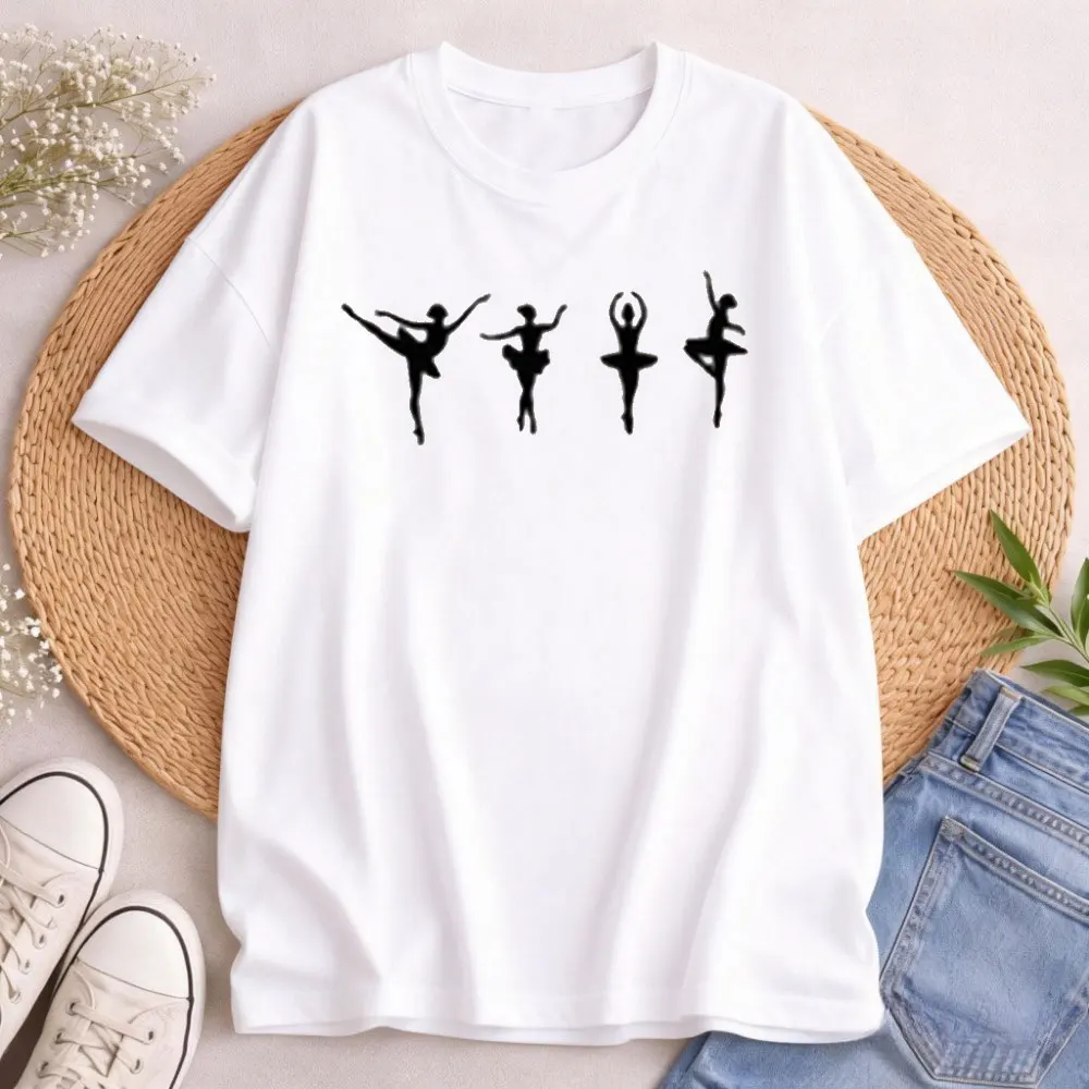 Camiseta de Ballet para Niñas, Regalo para Bailarinas, Entrenadoras de Danza, Tops Harajuku para Amantes de la Danza, Ropa de Manga Corta para Mujeres