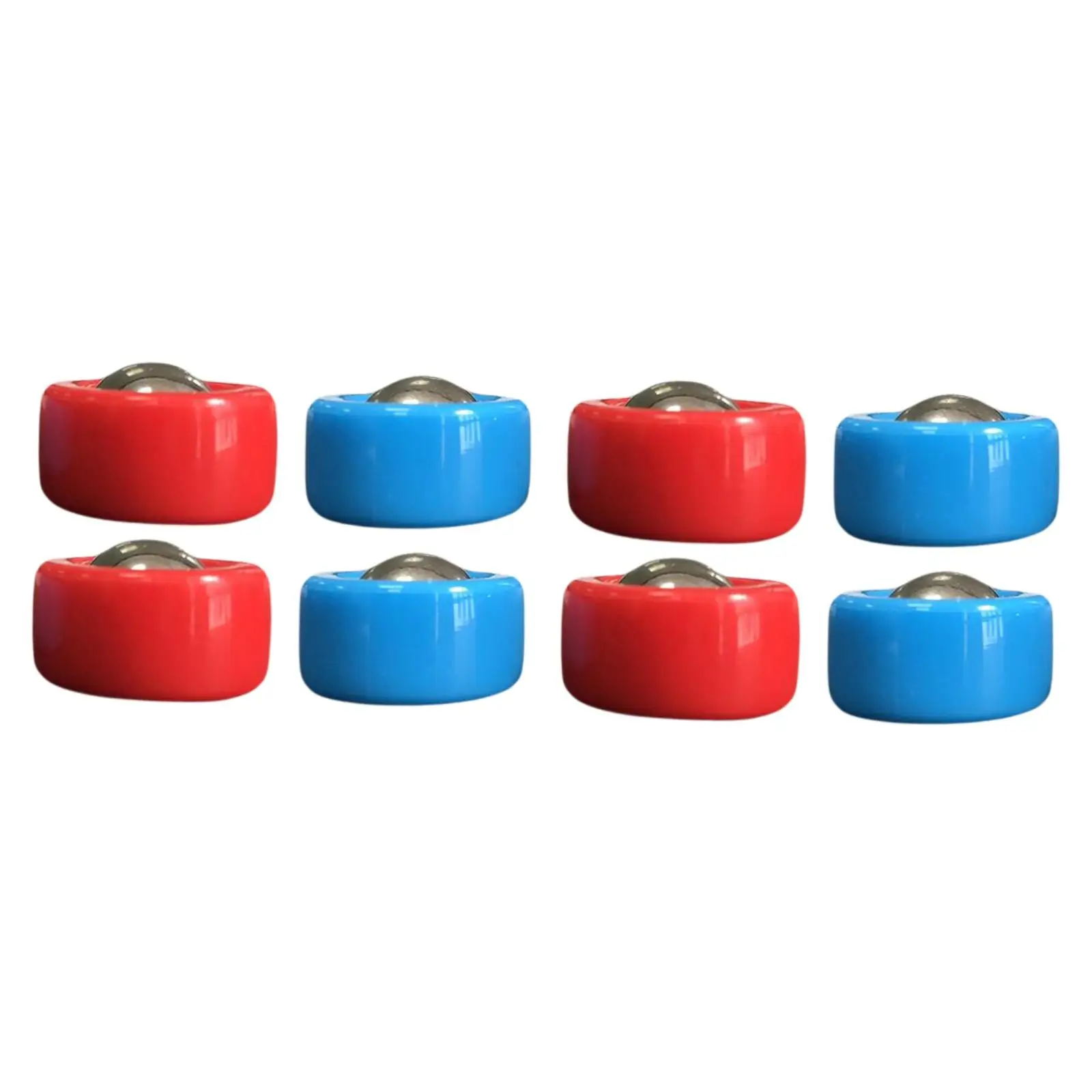 Red Blue Shuffleboard Pucks 19 Mm PP Material Portable Mini Curling Game Set for Home Table Play