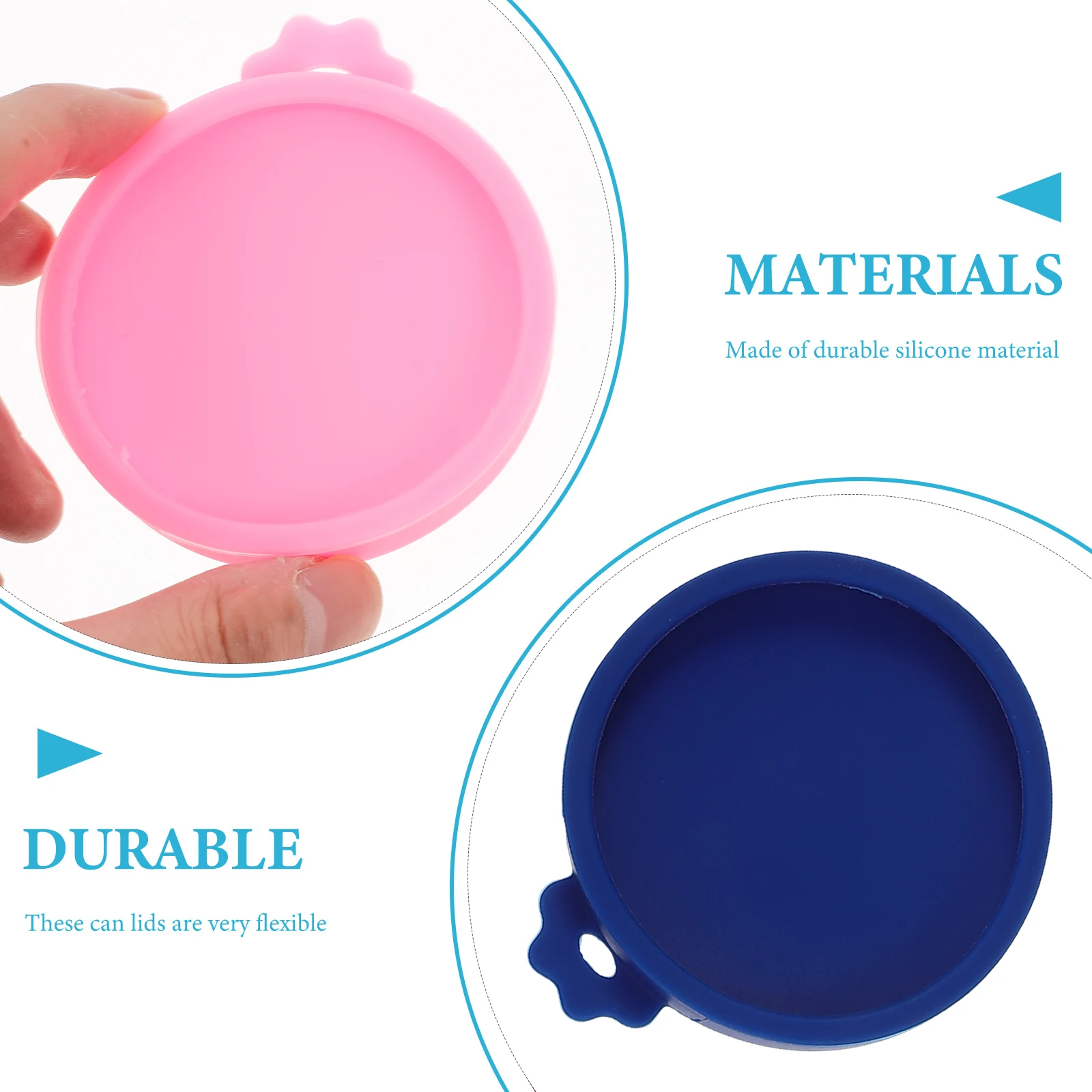 

6 Pcs Silicone Can Lid Cat Food Cover Small Lids Sealing Reusable Pet Supply Easy Clean Flexible Jar Tin Container