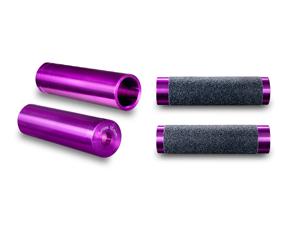 Funsea Doto 130mm Superlange Wheelie-Stunt-Fahrradstange 7075 Legierung 10mm Gewindelose Fahrradstange Eloxiert Glänzend Lila Schwarz – Detail 7