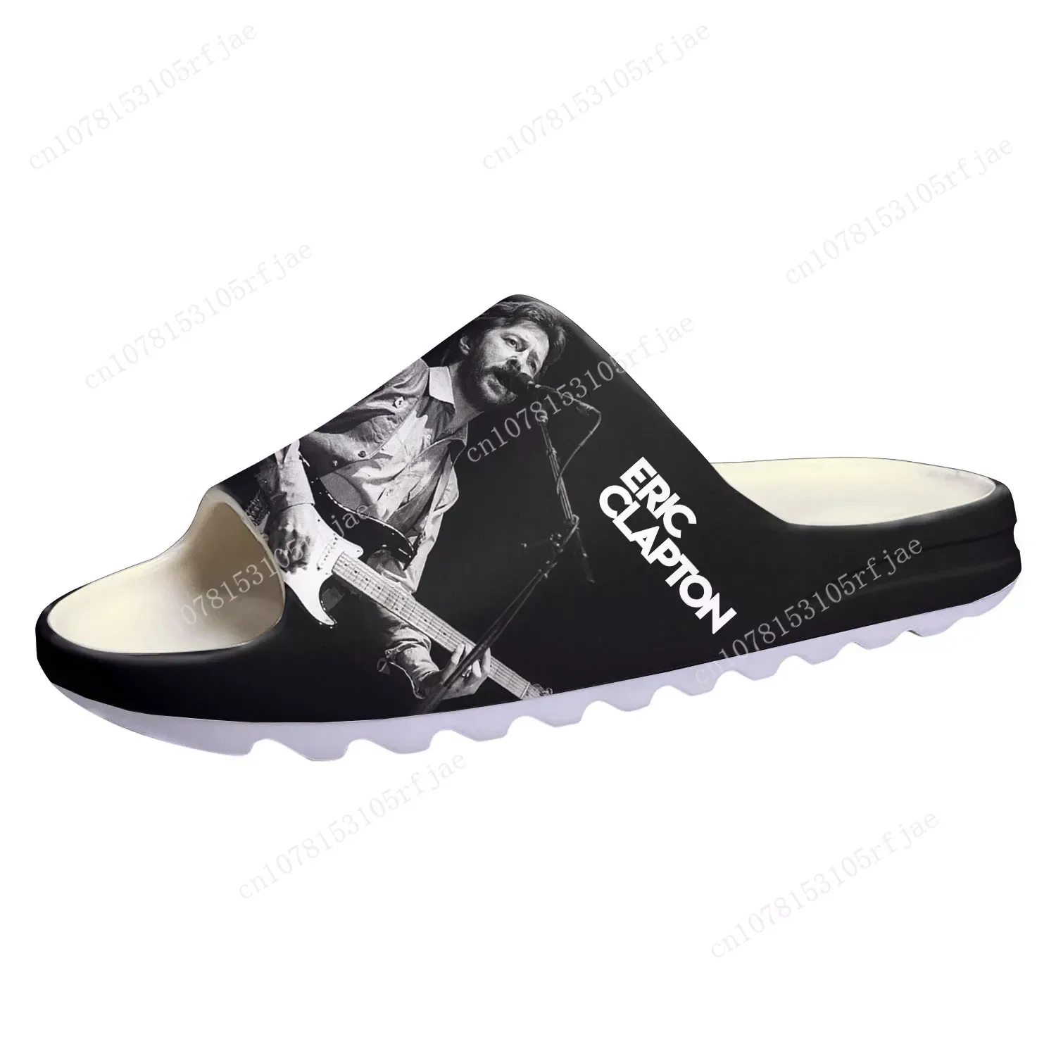 

Eric Clapton Rock Guitar Soft Sole Sllipers Home Clogs Water Shoes Mens Womens Teenager Bathroom Beach Customize on Shit Sandals