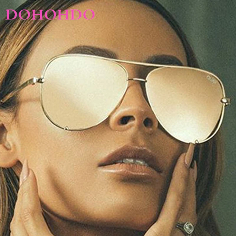 

Classic Luxury Designer Oversized Metal Pilot Women Men Sunglasses Trendy Vintage Eyeglasses Travel Driving Shades Male UV400