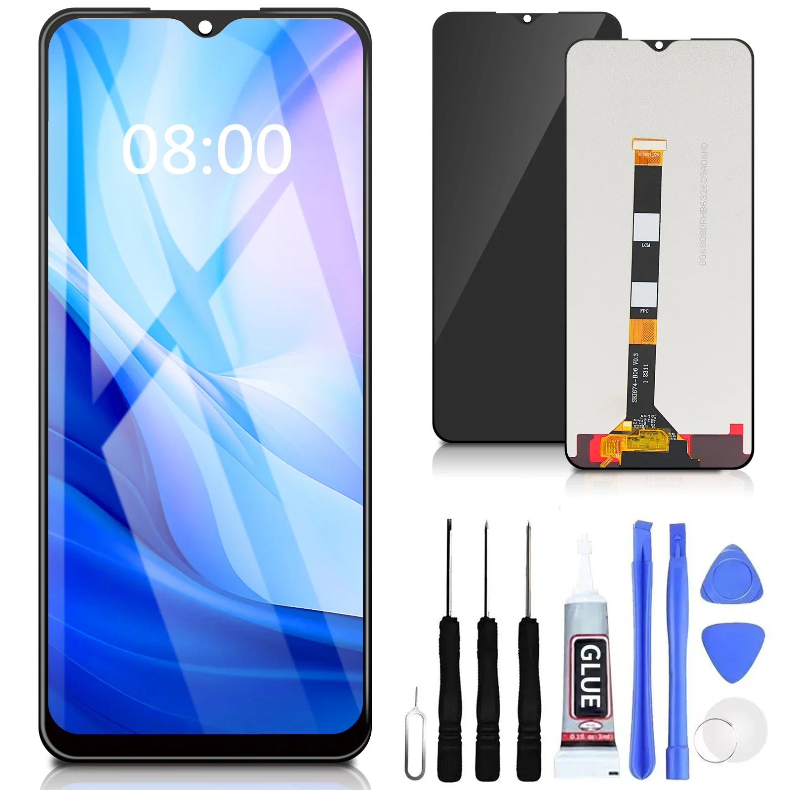 

6.74" For LCD Oppo Realme C51 RMX3830 Display Touch Screen Digitizer Assembly For Realme C53 RMX3760 Replacement