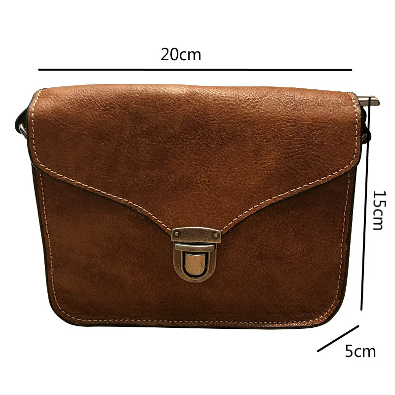 Johnature Genuine Leather Vintage Women Bag 2024 New Versatile Nature Cowhide Handmade Leisure Shoulder & Crossbody Bags