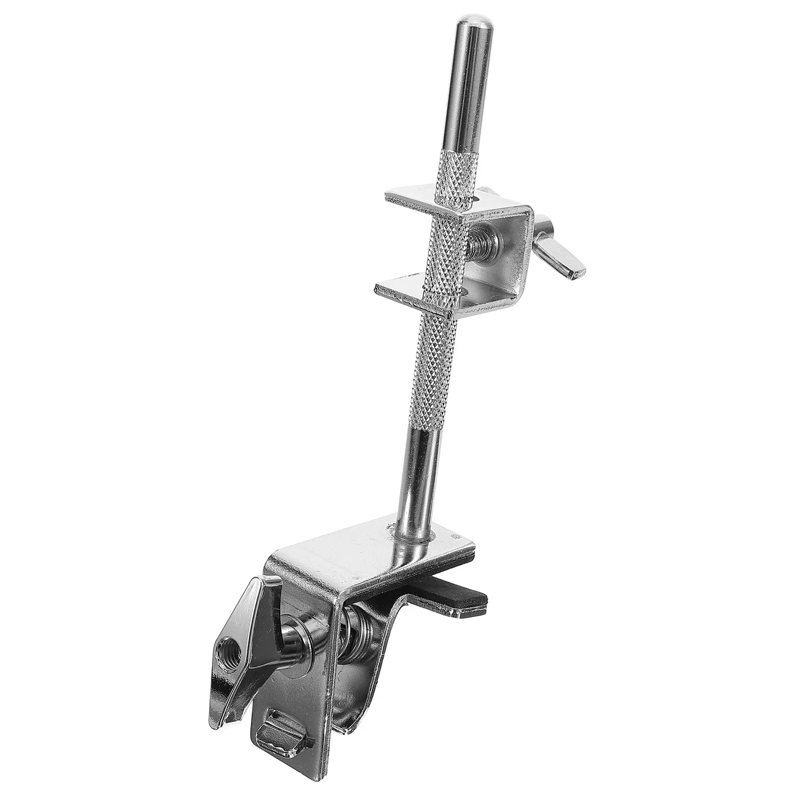 วงเล็บ Cowbell ขาตั้งคลิปเชื่อมต่อผู้ถือโลหะปรับได้ Mount อุปกรณ์เสริม Silver Fixing CLAMP