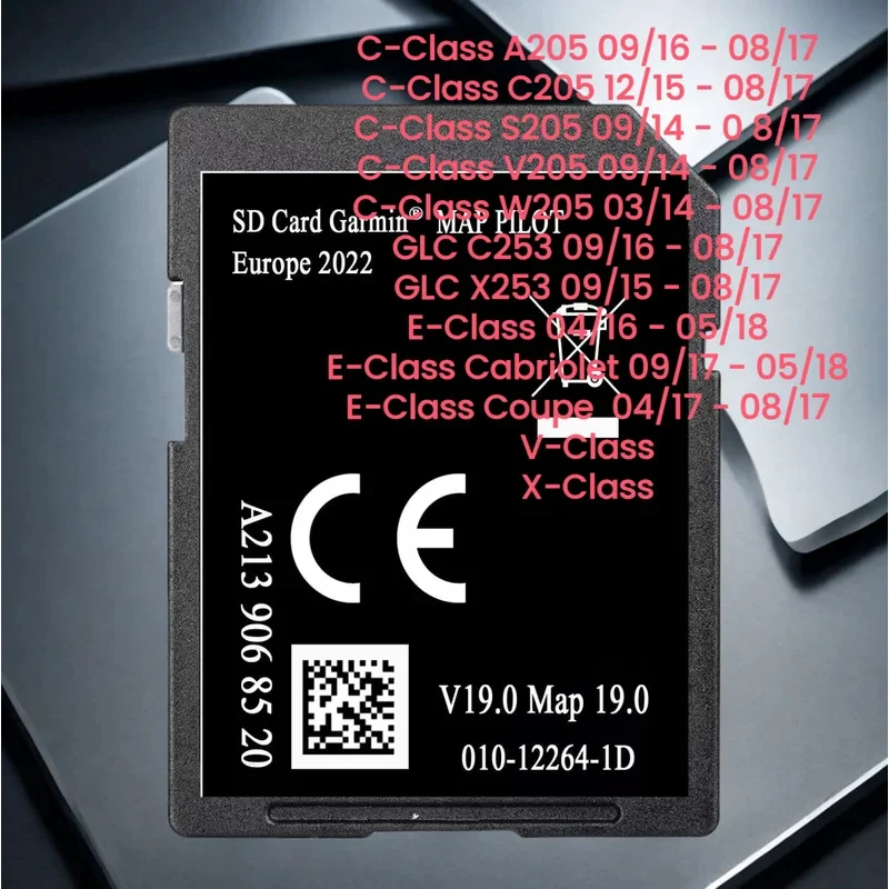 A213 V19 Star 2 For GLC CLASS - W205 W213 32GB Europe Map Update Navigation SD Map Nav Card