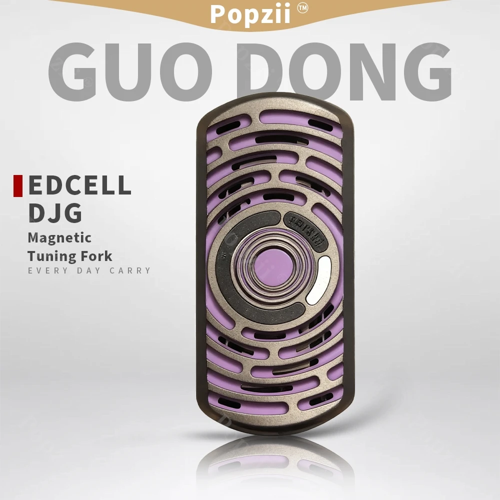 EDCELL&DJG Titanlegierung EDC Magnetische Stimmgabel Push Juguetes Anti Ansiedad Büro Stressabbau Gadgets Angstspielzeug