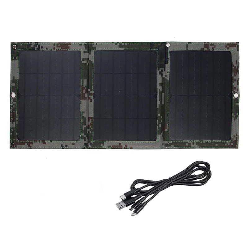 Imagem -06 - Portátil 100w 3000ma Duplo Usb Painel Solar à Prova Impermeável Água ao ar Livre Carregador de Painel Solar Carregador de Bateria de Energia Móvel com Cabo em 1