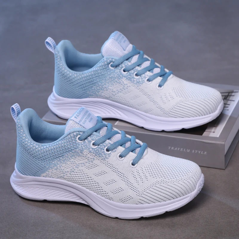 

New Leisure Sports Shoes Mesh Faced Women's Shoes Comfortable Golf Shoes Flat Bottom Running Shoes 2023 Autumn Shoes Slippers