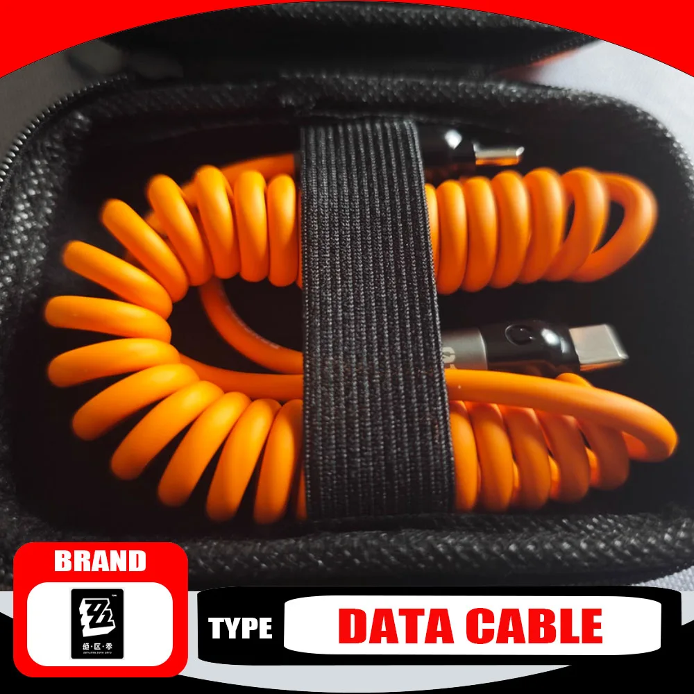ZZZ Zenless Zone Zero Bangboo Spring كابل بيانات شحن سريع مادة TPU Typec/Lightning ملحقات كابل بيانات الهاتف المحمول #1