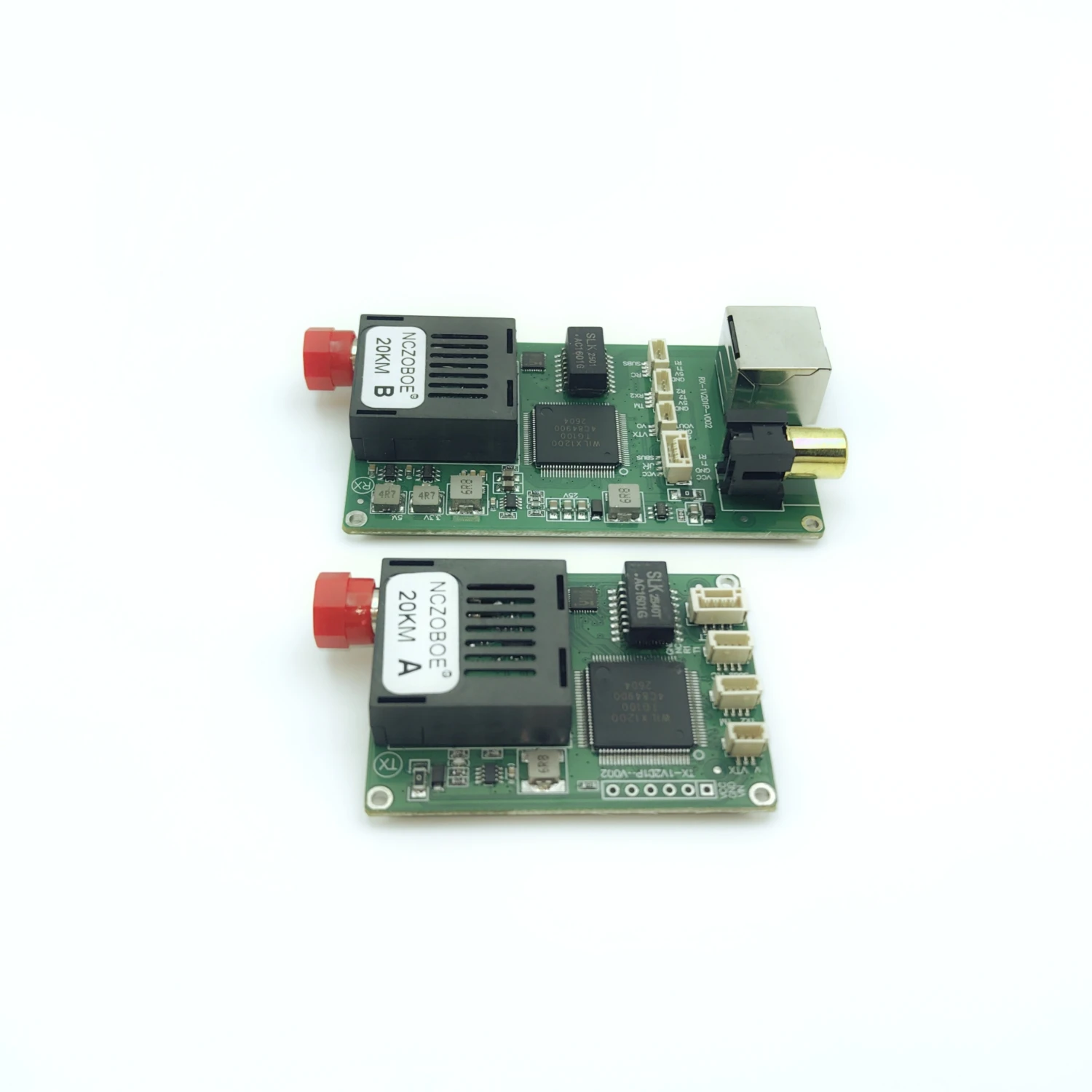 NCZOBOE 60KM TTL Optical Transceiver Module TX/RX Optical Terminal Equipment DC5.5-26V Drone-Specific