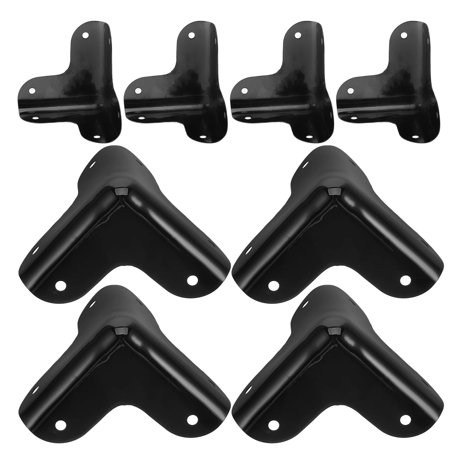 

8pcs Metal Corner Protectors Durable Hardware For Bag Luggage Box Jewelry Edge Protection Round Head Brackets Trunk Furniture