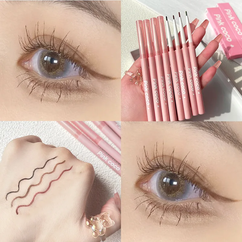 Ultra Fine Eyeliner 1.5mm Tip Waterproof Smudge Proof Long Lasting Pen Quick Dry Easy Apply for Beginners Precise Line Makeup