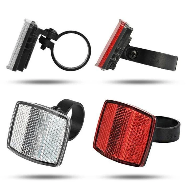 

Bicycle Plastic Reflector Taillight Mountain Bike Plastic Reflector Night Front And Rear Warning Taillight