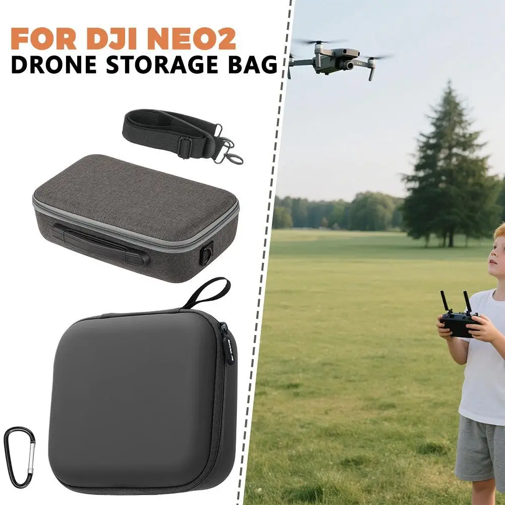 For DJI NEO 2 Storage Bag Portable Carrying Case Drone Hard PU Travel Storage Bag Shockproof Waterproof Protector Accessories