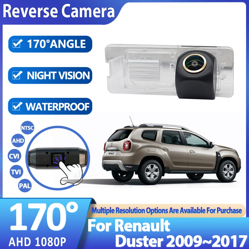 CCD HD Night vision Golden Fisheye Lens Special Car Rear View Reverse backup Camera For Renault Duster 2009~2014 2015 2016 2017