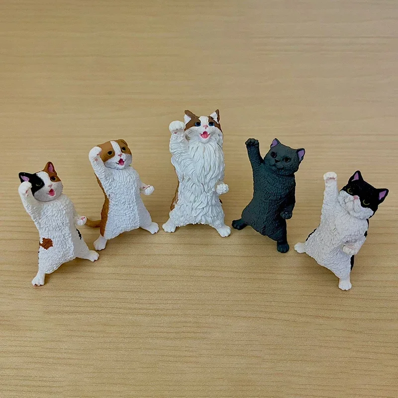 YELL Original Gashapon Kawaii Capsule Toys Figure Shouting Cat Cute Anime Figurine Creative Desktop Decor For Kids Gift