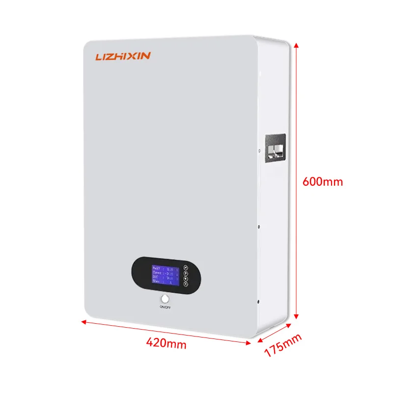 51.2V 100ah Wall Mounted Lithium Iron Phosphate Battery 200ah 300ah Solar Inverter 5kw 10kw Home Battery Energy Storage System